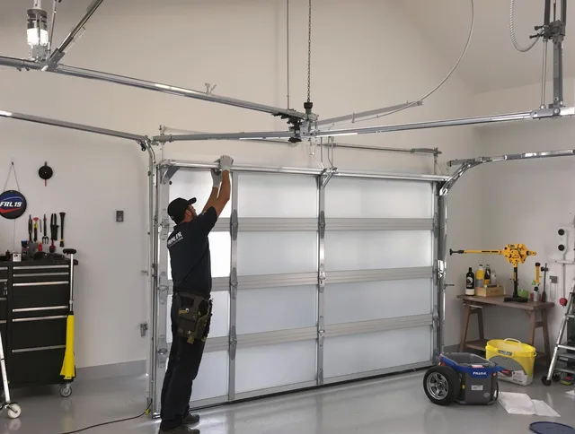 Lyndhurst Garage Door Repair certified team performing precision garage door installation in Lyndhurst