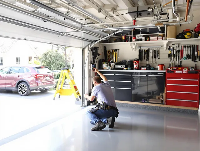 Local garage door repair service by Lyndhurst Garage Door Repair in Lyndhurst