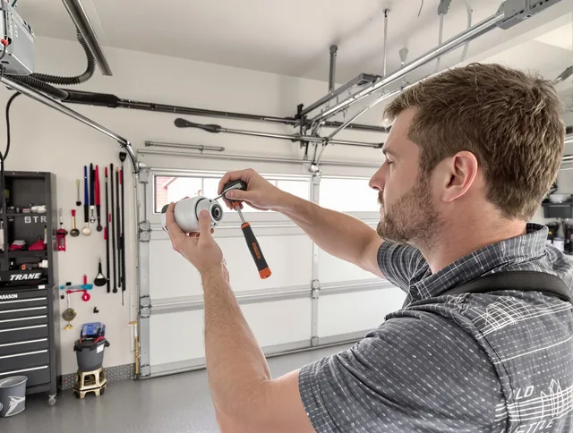 Garage door opener repair service by Lyndhurst Garage Door Repair in Lyndhurst